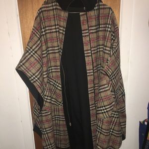 Vintage Rain Shedder Reversible Cape